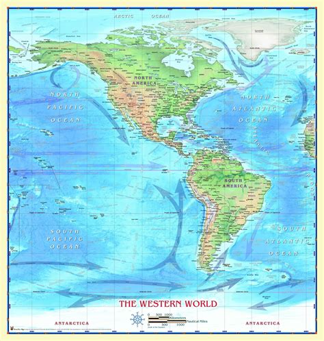 MAP Map of the Western Hemisphere